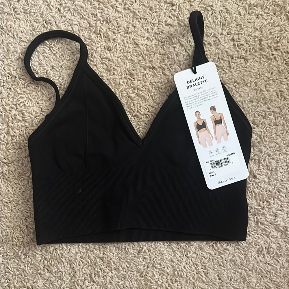 🖤🆕 ALO Yoga Black Delight Bralette 🆕🖤